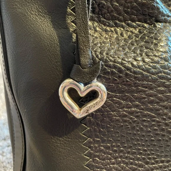 BRIGHTON Camelot Leather Black Shoulder Bag - Picture 5 of 15